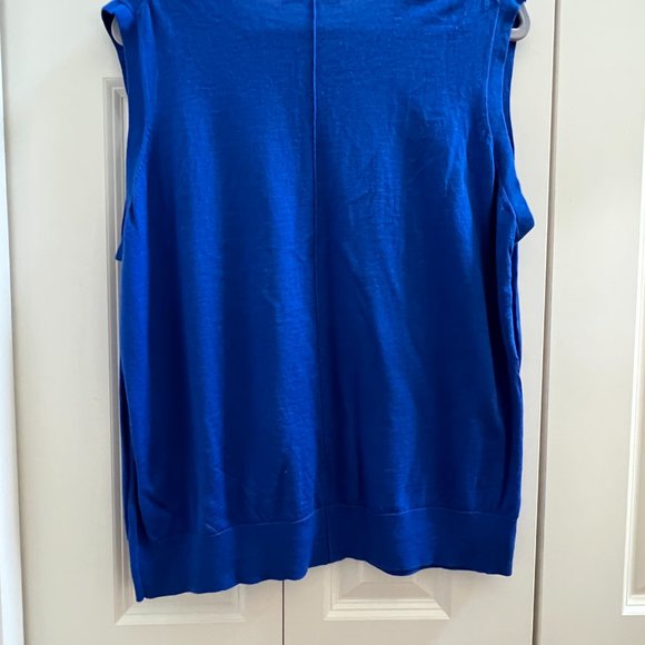 Banana Republic Merino Wool Sleeveless Sweater - Blue - Size XXL - Picture 7 of 8